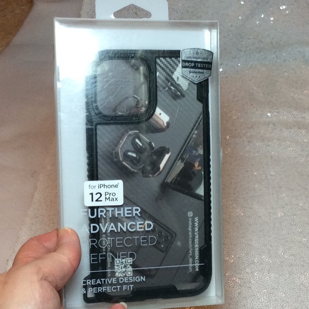 iPhone 12 Pro Max phone case with wrist strap
